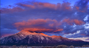 Taos Mountain at Sunset